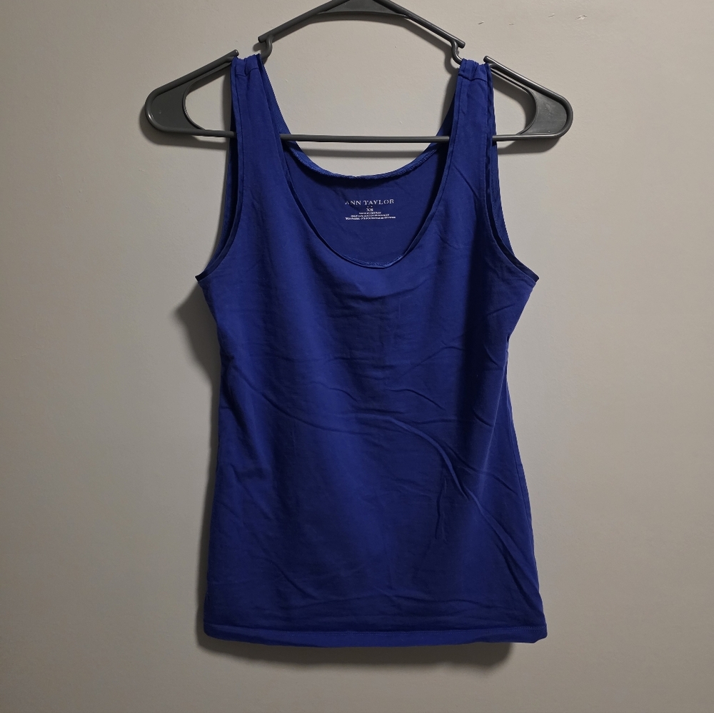 Ann Taylor Royal Blue Tank Top